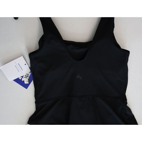 JoyLab 309-09-0910 Womens Sz S Black Knit Asymmetrical Pleated Active Mini Dress - Picture 11 of 16